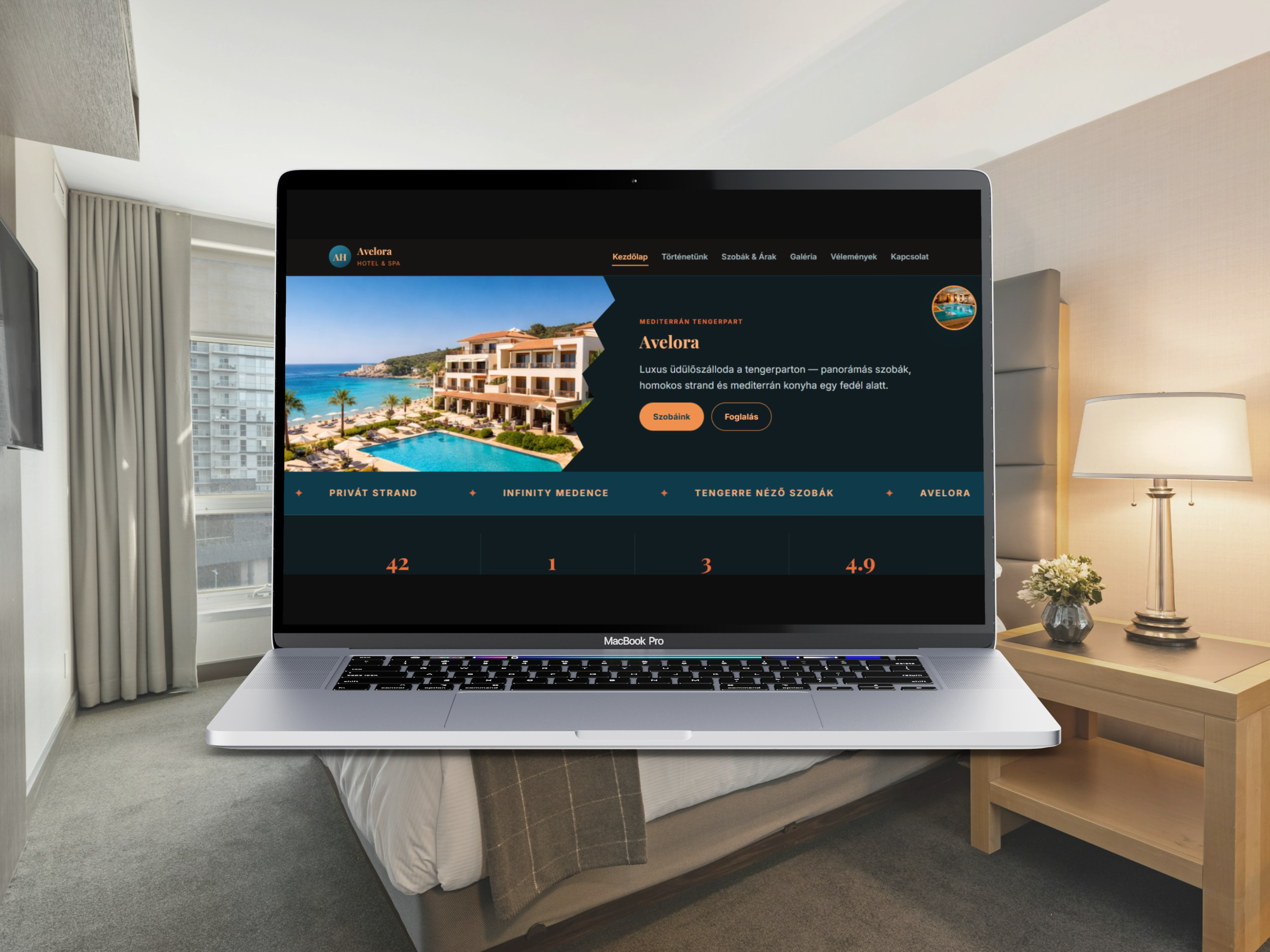 Hotel és SPA weboldal
